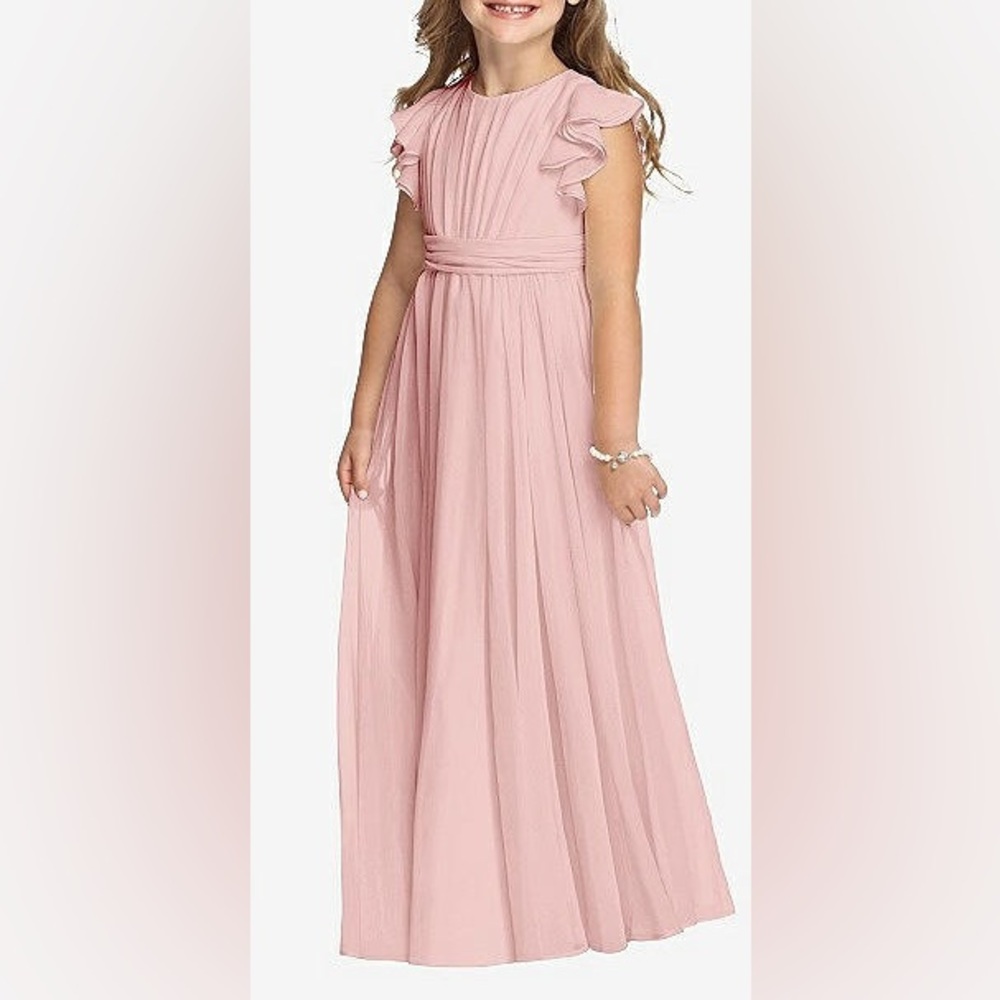 Dessy Girl Blush Pink Formal Kids Dress